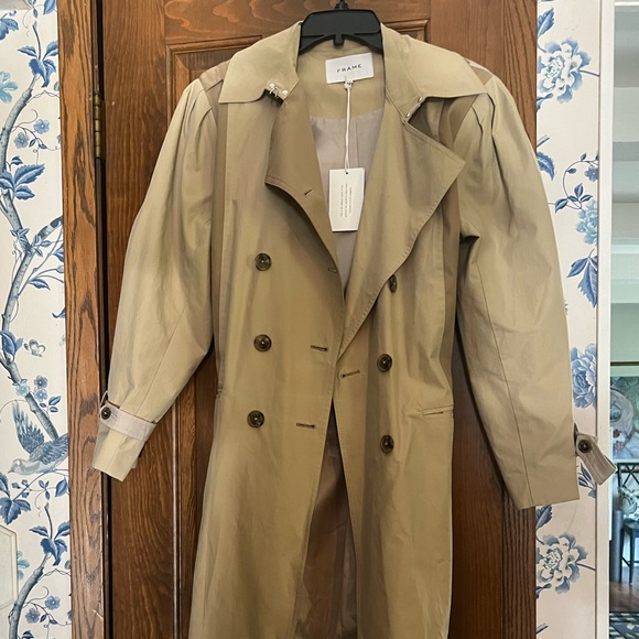 Frame Tonal Trenchcoat in size XS - NWT - Picture 1 of 6